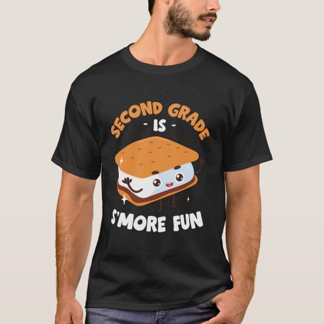 Coola andra Klass är mer Roligt Kids Marshmallow C T Shirt (Framsida)