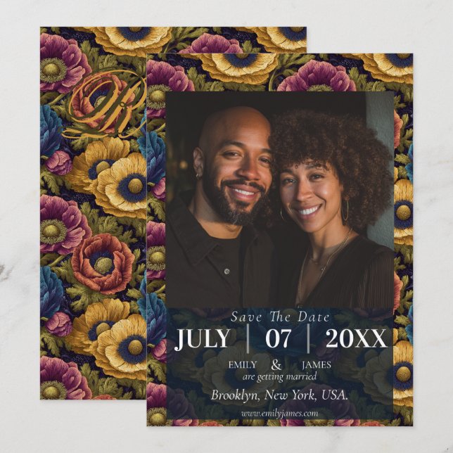 Coola Anemoner Fantasi Sidsjö Bröllop (Fram/baksida)