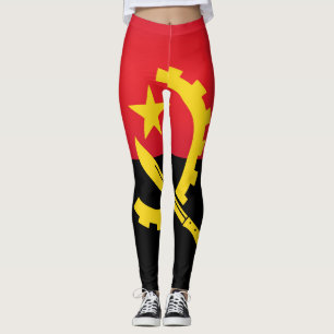 Coola Angola Flagga Mode Leggings