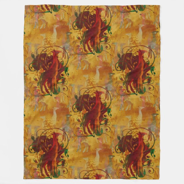 Coola Animal Mönster - Avgifter 1 Fleecefilt (Framsidan)