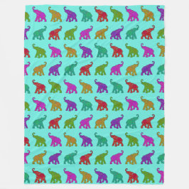 Coola Animal Mönster - Elephant 8 Fleecefilt