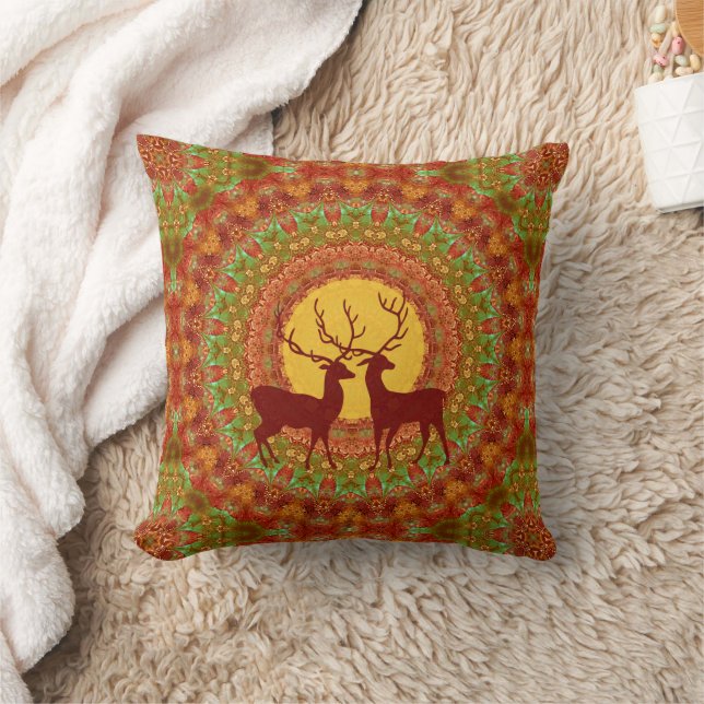 Coola Animal Mönster - Mandala Deers 1 Kudde (Filt)