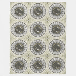 Coola Animal Mönster - Mandala Horse 1 Fleecefilt