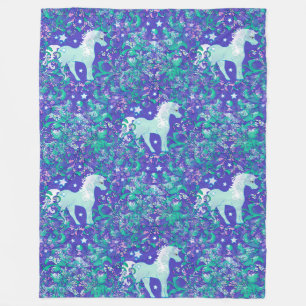 Coola Animal Mönster - Mandala Unicorn 1 Fleecefilt