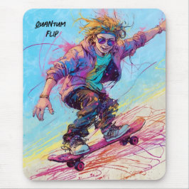 Coola - animerad abstrakt - skateboardermusknapp musmatta