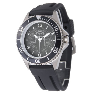 Coola Anonym Logotyp på Solid Black Dial Armbandsur