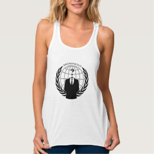 Coola ANONYMOUS Logotyp Linne Med Racerback