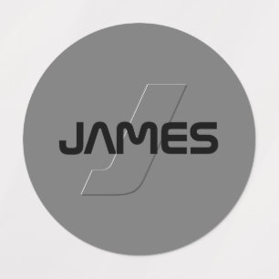 Coola Anpassade Namn & Monogram Clothing Klistermärke