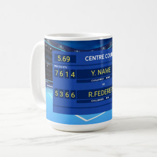 Coola, anpassade tennis score board kaffemugg