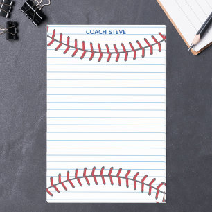 Coola Anpassningsbar Baseball Coach Post-it Block