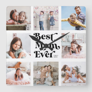 Coola Anpassningsbar Bästa Mamma någonsin Modern P Fyrkantig Klocka