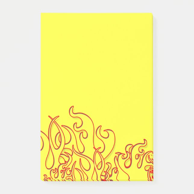 Coola Anpassningsbar Flames PostIT-anteckningar Post-it Block (Framsida)