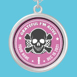 Coola Anpassningsbar NA Recovery Skull Medallion K Silverpläterat Halsband<br><div class="desc">Vår Medallion-nyckelkedjor för tillrättaläggelse är ett perfekt sätt att känna igen en sobriety Birthday eller Recovery Annibröllopsdag eftersom de erbjuder något som massproducerade medalonnyckelkedjor bara inte kan.. valmöjligheten att anpassa sig! Få dem att känna sig unika och uppskattade av ge personlig. Lägg till namn, återställningsdatum och längd på nykterhet! Designad...</div>