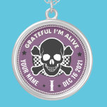 Coola Anpassningsbar NA Recovery Skull Medallion K Silverpläterat Halsband<br><div class="desc">Vår Medallion-nyckelkedjor för tillrättaläggelse är ett perfekt sätt att känna igen en sobriety Birthday eller Recovery Annibröllopsdag eftersom de erbjuder något som massproducerade medalonnyckelkedjor bara inte kan.. valmöjligheten att anpassa sig! Få dem att känna sig unika och uppskattade av ge personlig. Lägg till namn, återställningsdatum och längd på nykterhet! Designad...</div>