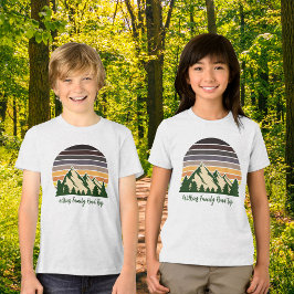 Coola Anpassningsbar Road Resa Forest Sunset Kids T Shirt