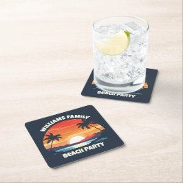 Coola Anpassningsbar Soluppgång Handflatan Träd Be Underlägg Papper Kvadrat