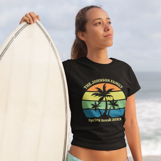 Coola Anpassningsbar Tropical Beach Resa Handflata T Shirt (Skapare uppladdad)