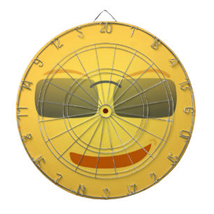 COOLA ANSIKTE DARTBOARD MED DARTER DARTTAVLA