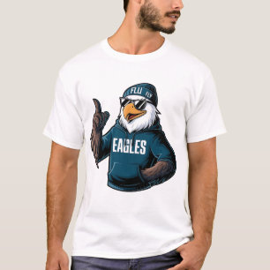 Coola Ansikte Eagles med solglasögon (Graphic Eagl T Shirt
