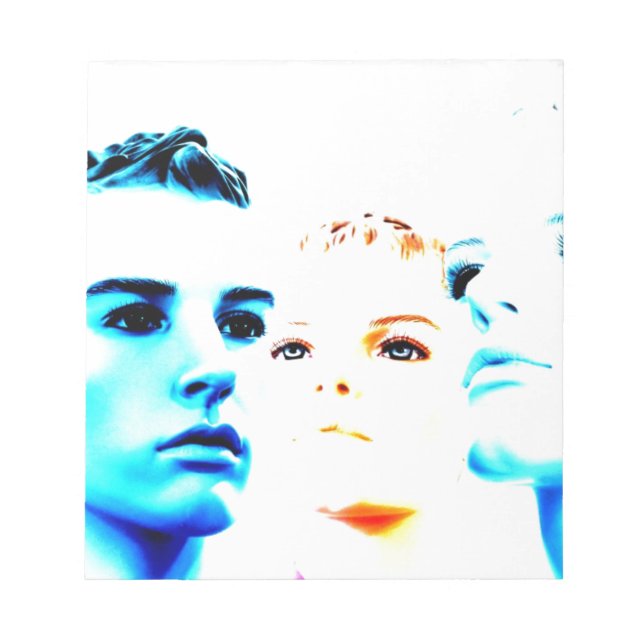 Coola ansikte (tre) vänner, minimalistisk design anteckningsblock (Framsida)