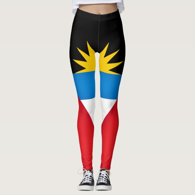 Coola Antigua och Barbuda Flagga Mode Leggings (Framsida)