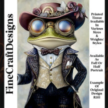 Coola Antropomorf Steampunk Frog R5H Decoupage