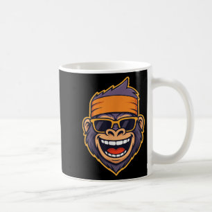 Coola Ape Gorilla Head Funky Monkey Retro Bandana Kaffemugg