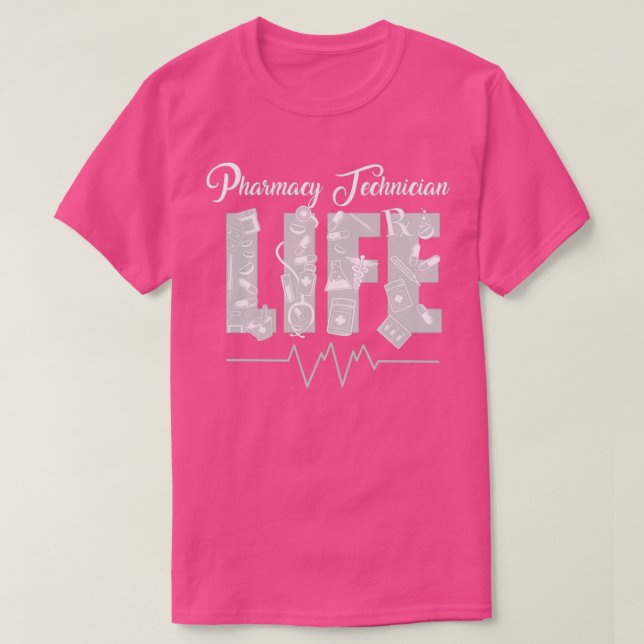 Coola apotekspersonal Gift- Product Pharmacy Tech  T Shirt (Design framsida)