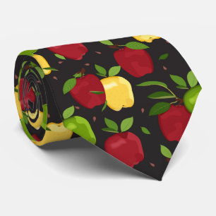 coola äppelfrukt med tippad mönster slips