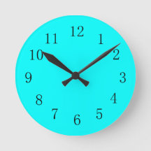 Coola Aqua Blue Kitchen Clock