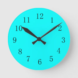 Coola Aqua Blue Kitchen Clock Rund Klocka