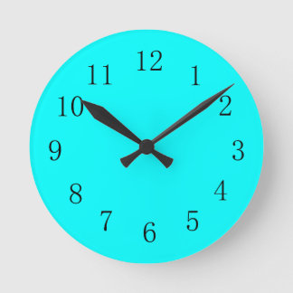 Coola Aqua Blue Kitchen Clock Rund Klocka