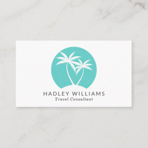 Coola Aqua Tropical Handflatan Logotyp Visitkort