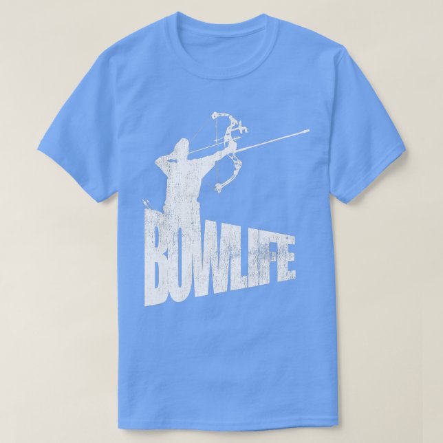 Coola Archery Archer Silhouette Bow Life T Shirt (Design framsida)