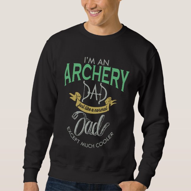 Coola Archery Pappa Pappa Lång Ärmad Tröja (Framsida)