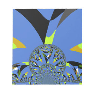 Coola Arches with Fractal Spheres Art Design Anteckningsblock