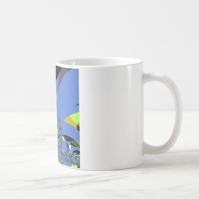Coola Arches with Fractal Spheres Art Design Kaffemugg (Höger)