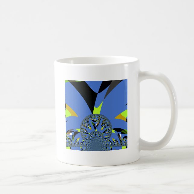 Coola Arches with Fractal Spheres Art Design Kaffemugg (Höger)