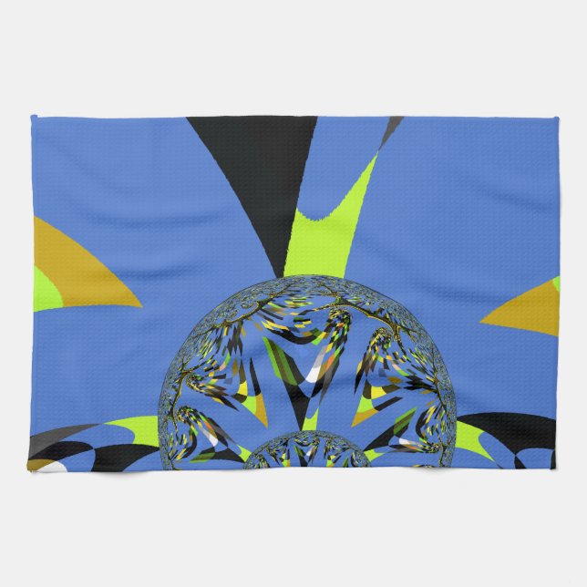 Coola Arches with Fractal Spheres Art Design Kökshandduk (Horisontell)