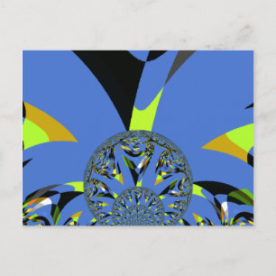 Coola Arches with Fractal Spheres Art Design Vykort