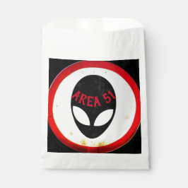 Coola Area 51 Alien-Head Road Sign Red Black White