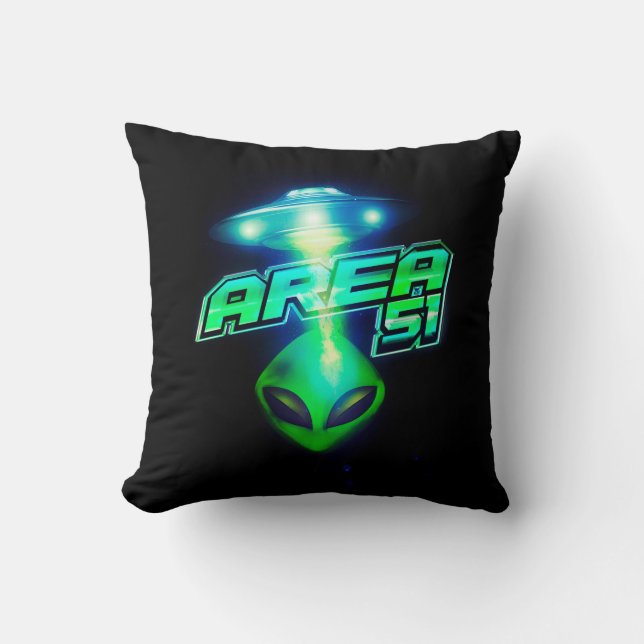 Coola Area 51 Alien Spacesship Kudde (Framsida)