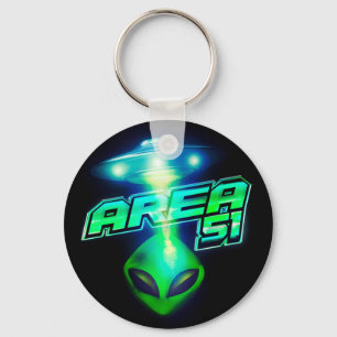 Coola Area 51 Alien Spacesship Nyckelring