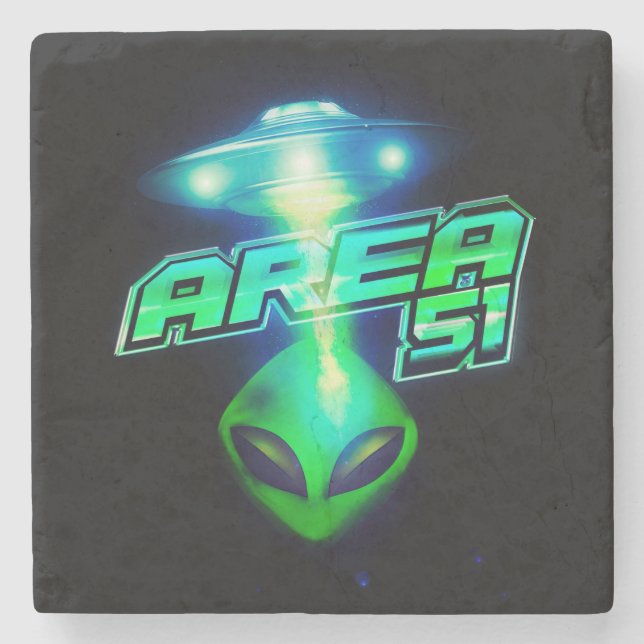 Coola Area 51 Alien Spacesship Stenunderlägg (Framsidan)