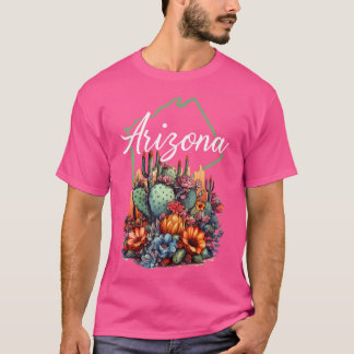 Coola Arizona Blooming Flowers Cactus Outdoor Hiki T Shirt