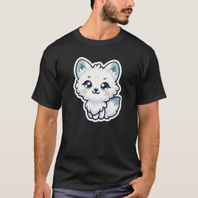 Coola Arktiska räv T Shirt (Framsida)