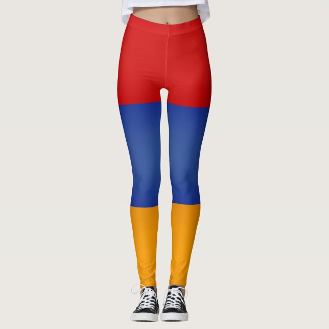 Coola Armenien Flagga Mode Leggings (Framsida)