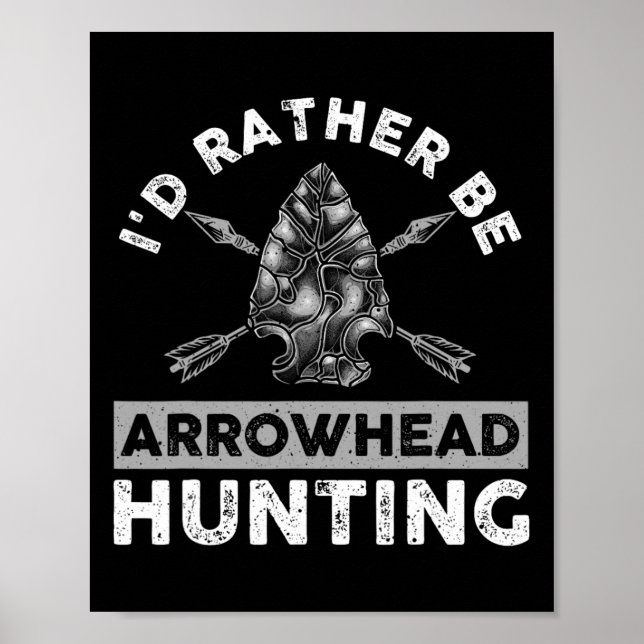 Coola Arrowhad Design För manar Kvinnor Arrowhad H Poster (Framsidan)