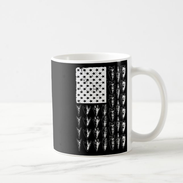 Coola Arrowhad För manar Women Bowhunt Arrow Hunti Kaffemugg (Höger)