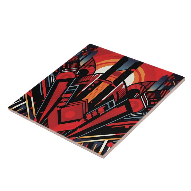 Coola art deco stil kakelplatta (Sidan)